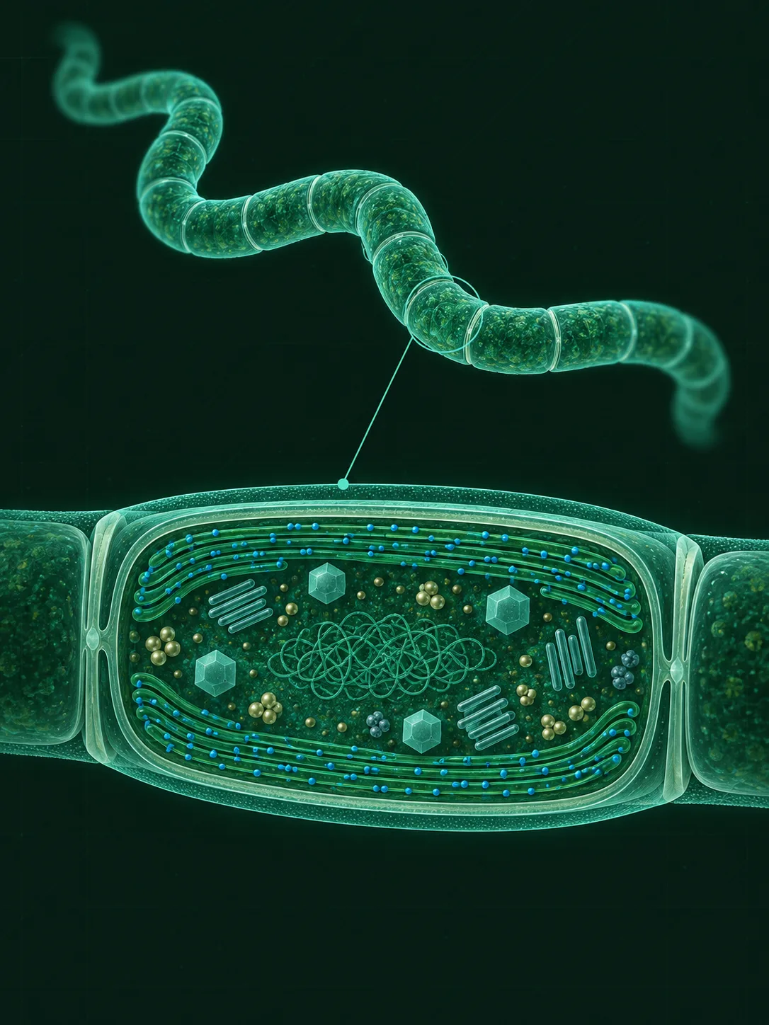 Spirulina cell wall structure
